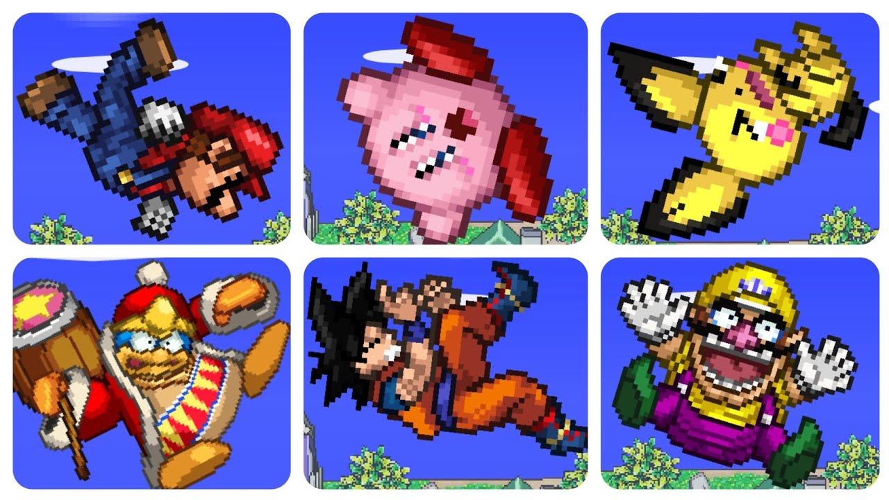 Super Smash Flash 2 - All Characters Star KO Animations (1.4.0 Beta)
