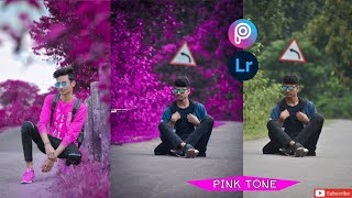 PINK TONE - Lightroom Mobile Pink tone Photo Editing PicsArt  pink colour correction Tutorial video screenshot 5