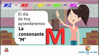 CONSONANTE M para niños 📚  Ma Me Mi Mo Mu Material educativo DIDACTICO - La letra M