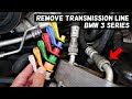 HOW TO DISCONNECT TRANSMISSION LINE HOSE ON BMW E90 E91 E92 E93