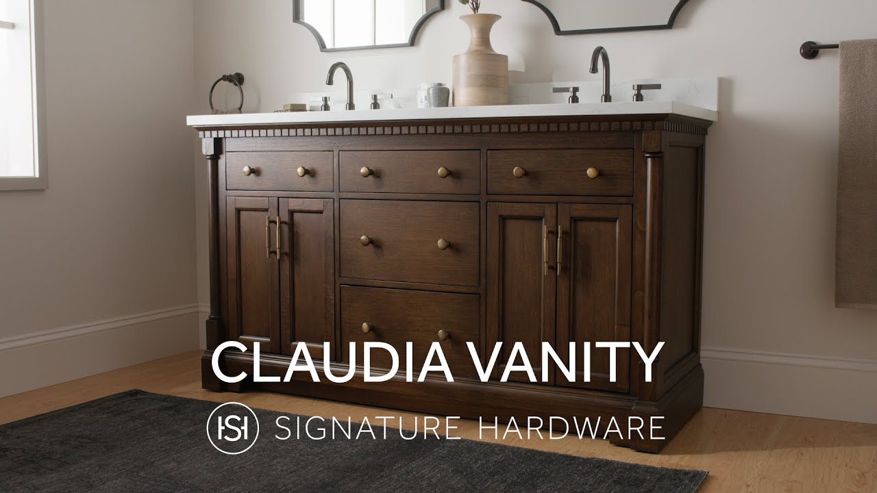Invite Traditional Elegance to Your Bathroom The Claudia Vanity YouTube