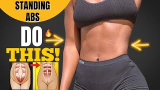 STANDING ABS Workout | Легко избавиться от обвисшего жира на животе🔥Дома | Нет оборудования