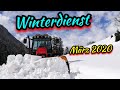 ❄️Winterdienst❄️Schneeräumung März 2020🚜