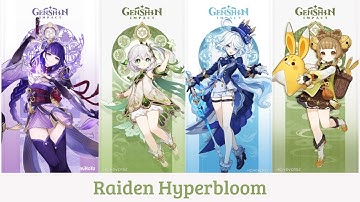 Raiden Hyperbloom vs World Bosses | Boss Fight | Genshin Impact
