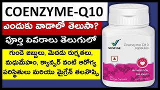 Vestige CoEnzyme Q10 Capsules Benefits in Telugu Official | Dosage ,Testimonial, Mrp, Dp, PV screenshot 4
