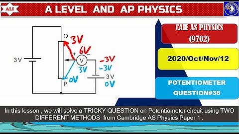 CAIE A Level Physics Paper 12 Solution-Oct Nov 2020 P12 Q37-9702ON20P12-Complex Circuits-Electricity