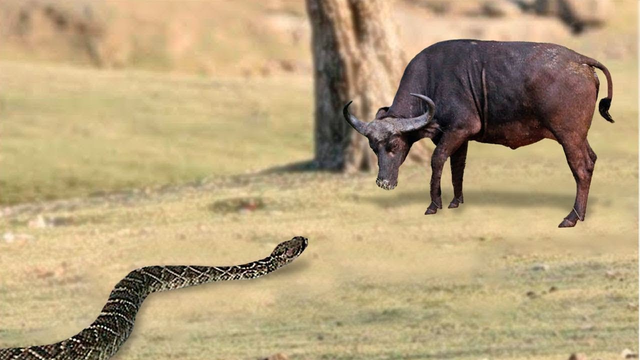 Dumme Python trifft Bull! Was dann geschah, ist Folgendes... - YouTube