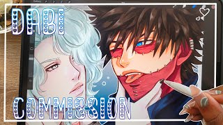 Drawing Dabi for a Commission! | Procreate