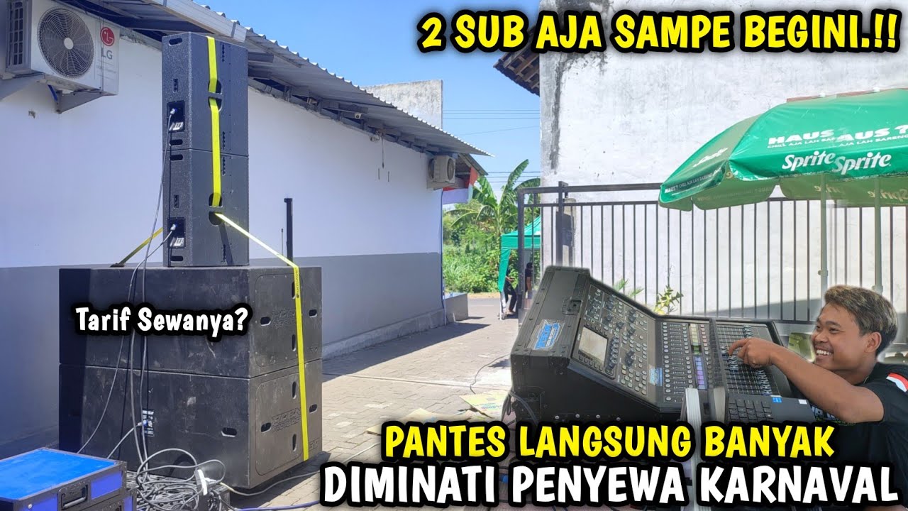 Dahsyat 2 Sub Sound Pendatang Baru Laris Diminati Penyewa Karnaval, Ternyata Tarifnya 