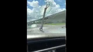 Wrench Through Windshield While Driving on Florida Interstate || ViralHog