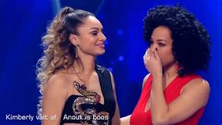 Kimberly wordt weggestemd, Het publiek en coaches in shock (The Voice Of Holland Halve Finale 2018)