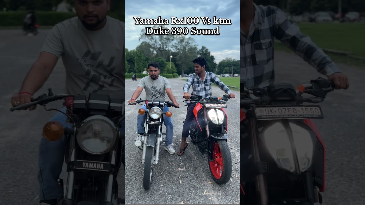 YAMAHA RX100 VS KTM DUKE 390 SOUND COMPARE 😱 || Rx100 Vs DUKE 390 FAVOURITE BIKE