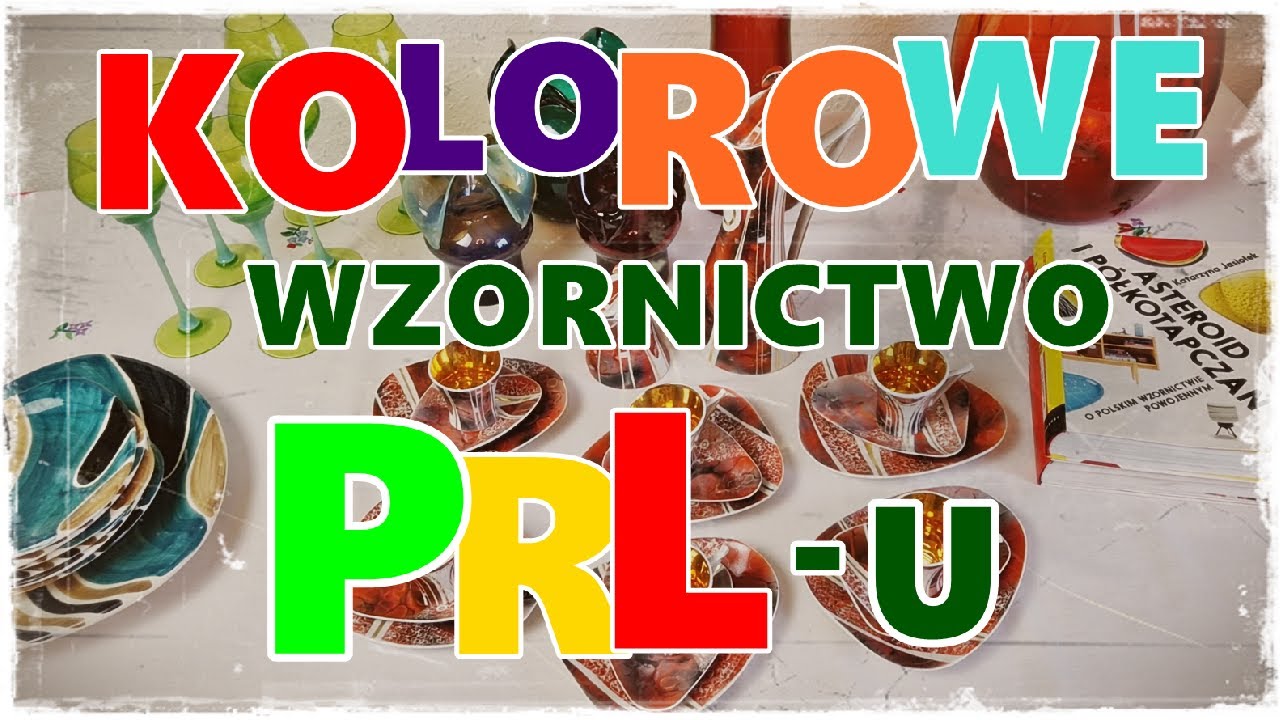 Kolorowe wzornictwo PRL-u. #targstaroci #prl #starocie #vintage #horbowy #kolekcje #retro #ceramika
