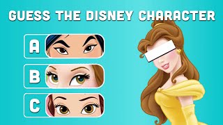 Guess The DISNEY PRINCESS By Their Eyes | Disney Character Quiz Challenge