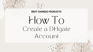 How to Create a DHgate Account screenshot 3