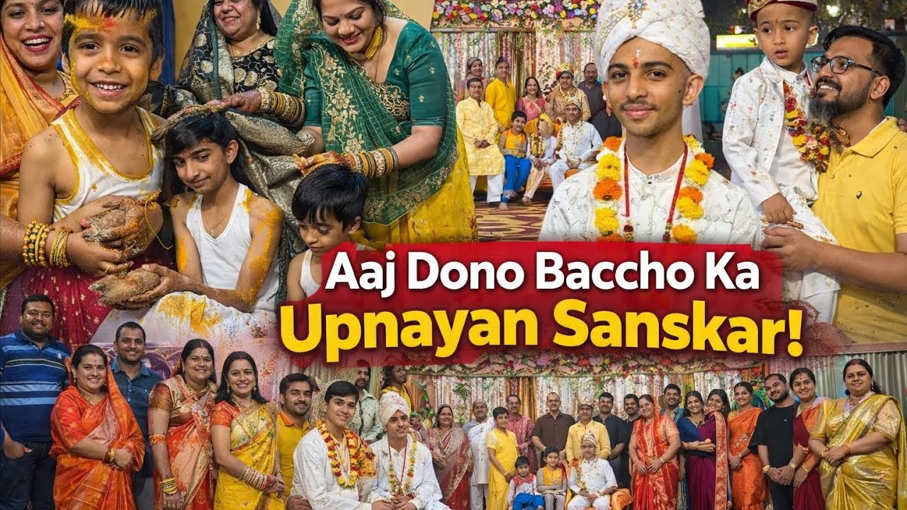 Upnayan Sanskar Vlog 186 |  Janeu Ceremony Hindu | Full Family Function & Rituals