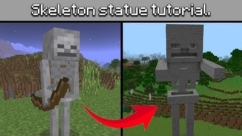 How to build a Skeleton statue in Minecraft. - Company Craft 2025