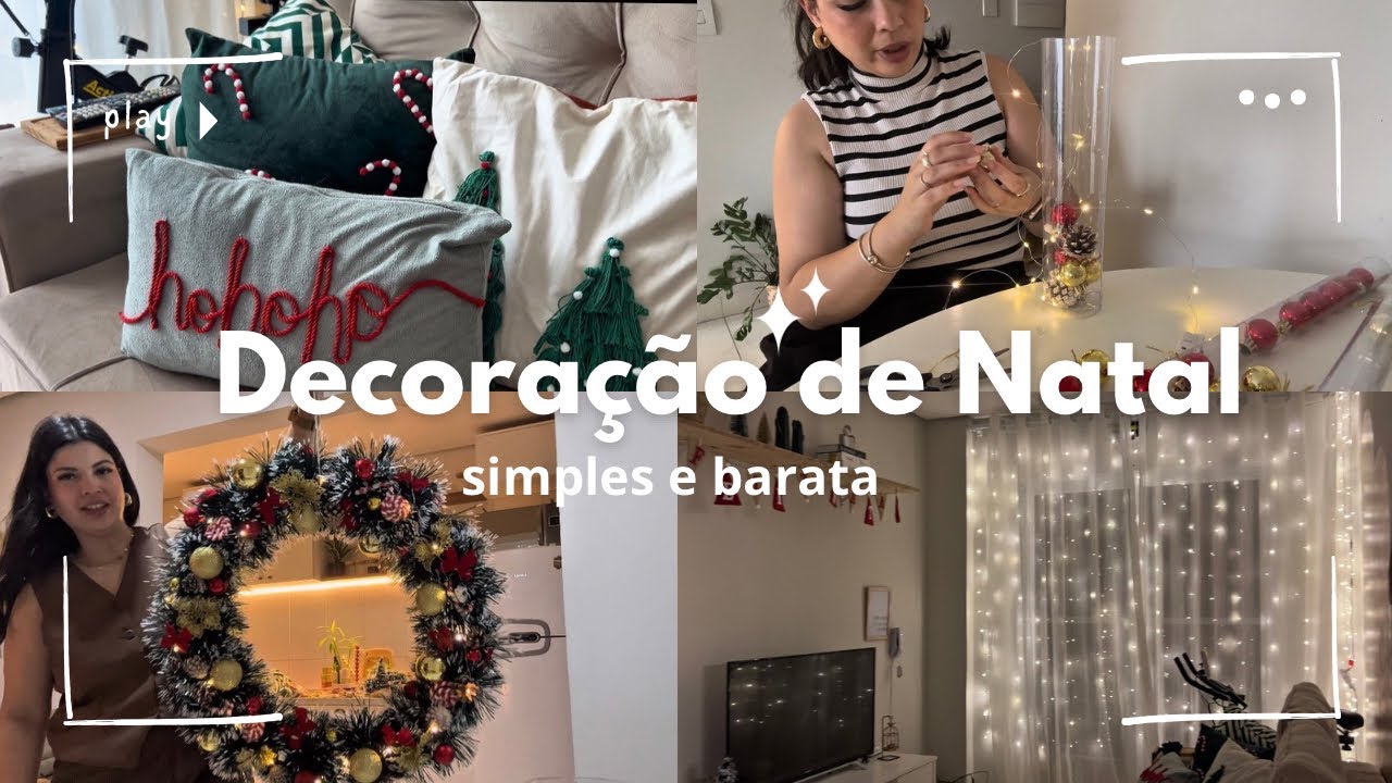 Decoração de NATAL gastando POUCO 🎄✨ (simples e linda)