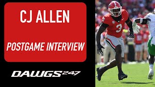 CJ Allen explains how Dawgs talk goal-line stands to heart