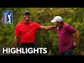 Tiger and Charlie Woods shoot 11-under 61 | Round 2 | PNC Championship | 2023 image