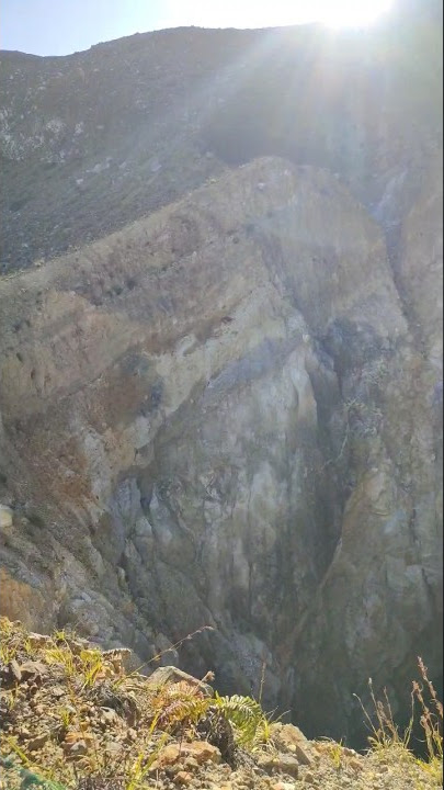 Seram😱😱Lubang Hitam di kawah Gunung