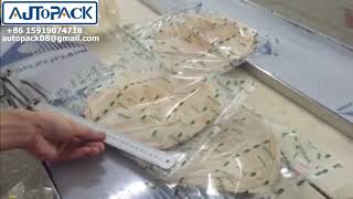 Pillow Plastic Bag Flow Pack Arabic Bread Packing Machine(arabic bread max 45cm)
