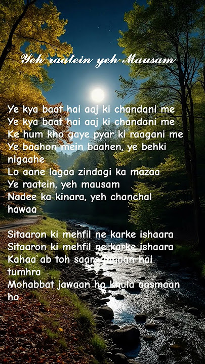 Yeh raatein yeh Mausam #song #coversong #music #cover #love #sadcoversong #romanticsongs