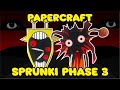 DIY SPRUNKI PAPERCRAFT - How to Make Sprunki Phase 3 Papercraft ( SIMON and OREN )
