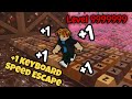 +1 speed keyboard escape challenge part 2 #roblox #kickaluckyblock #shortsfeed