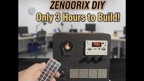 I built a DIY Bluetooth Speaker with ESP32 Music Visualizer, TFT Display & Remote Light Control