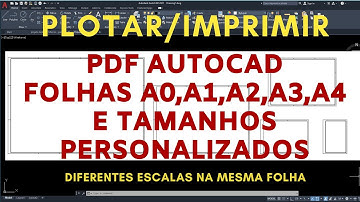 Salvar pranchas em PDF AutoCad  - 2021 ( Aprenda Configurar corretamente folhas e escalas)