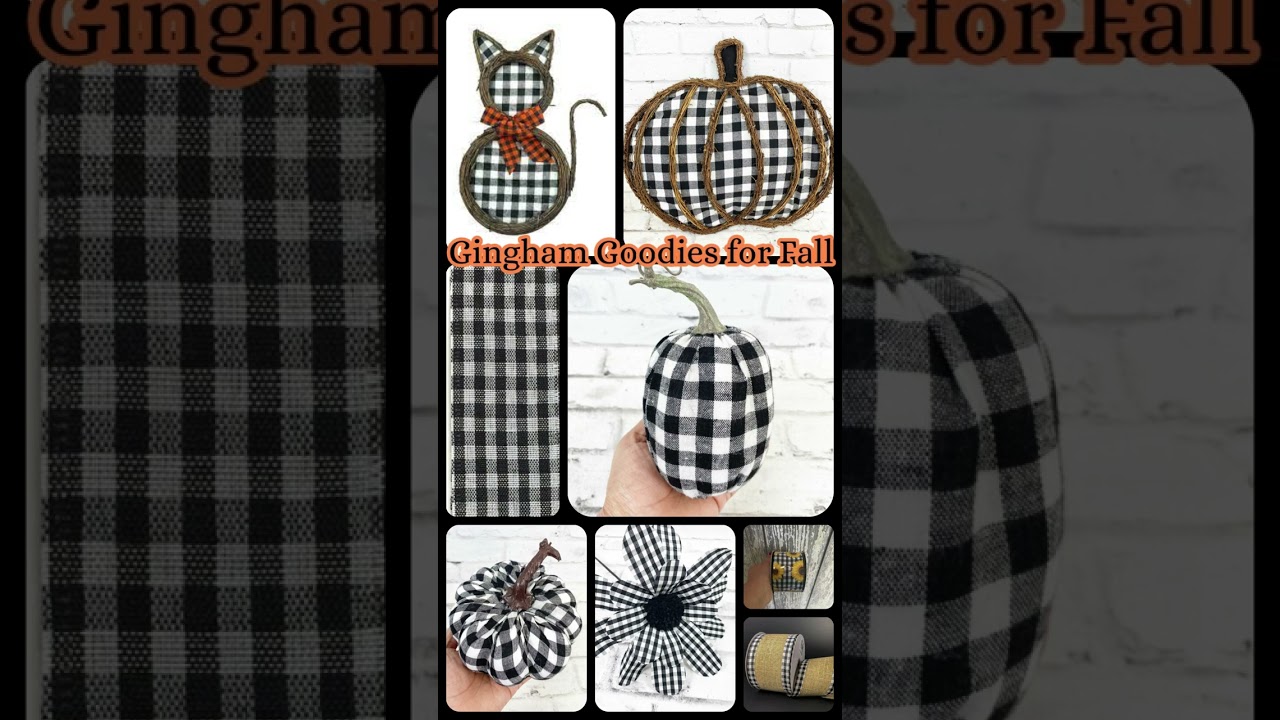 Gingham Goodies for Fall