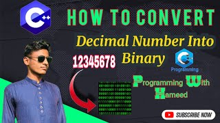 How to Convert Decimal Number into Binary number form |C++ Program Decimal to Binary screenshot 5