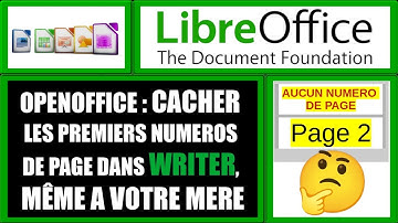 comment ne pas numéroter les premières pages sous Writer d