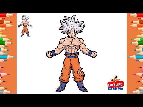 How to Draw Ultra Instinct Goku | Dragon Ball Z Drawing Tutorial