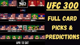 UFC 300: Full card Picks & Predictions | Betting Breakdown