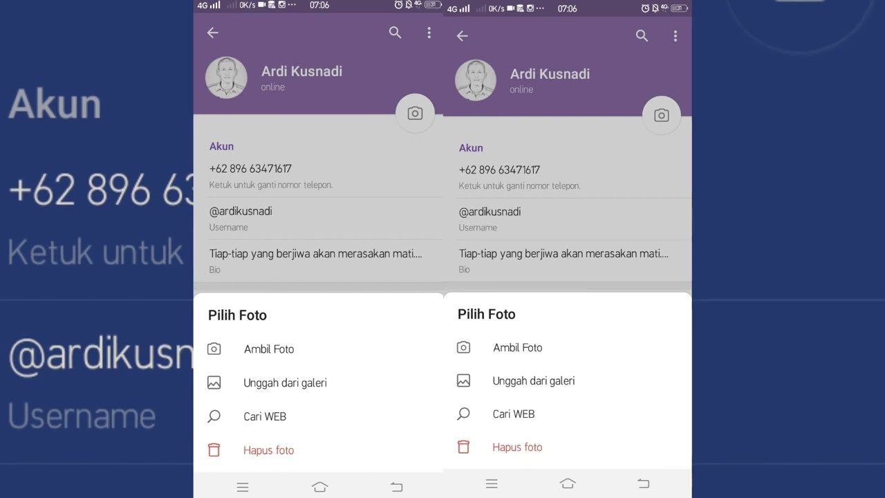 Tutorial Membuat username di Telegram - YouTube