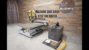 2013 Multicam 3000 Series Twin Head/Spindle 5’X5′ CNC Router