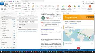 Using Mr Post to Detect Suspicious Emails