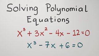 Solving Polynomial Equations - Grade 10 Math