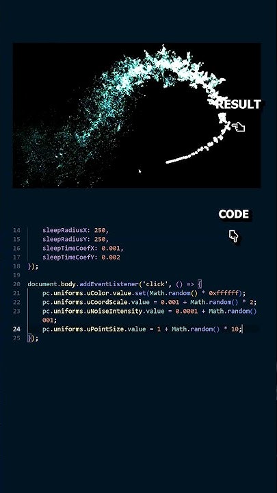 three js particle cursor animation #shorts #programmingtt - YouTube