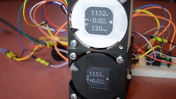 Openvario gauge E-ink and Sharp memory display side by side