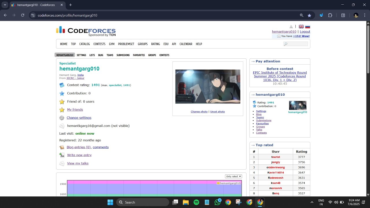 Day 5 of Doing Codeforces Every Day Until I Reach Expert 🚀