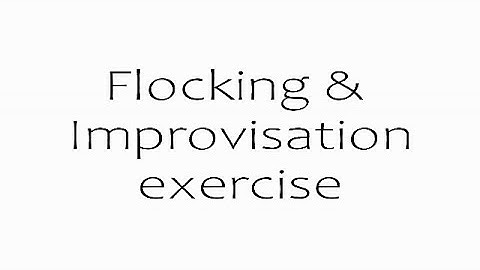 TAILFEATHERDANCE - FLOCKING & IMPROVISATION EXERCISE