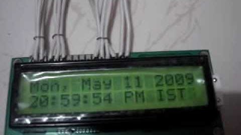 LCD DigitalClock using ATMega8
