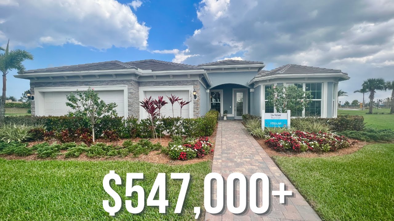 Coastal New Construction Model Home Tour Del b Tradition Port St Lucie Florida 55+ Community