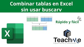 Combinar tablas en Excel sin necesidad de usar Buscarv 👌