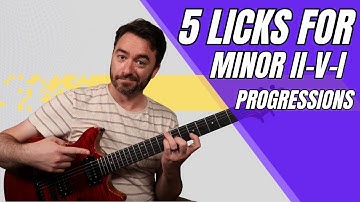 Your Solos Need THESE licks! | 5 Licks for Minor ii-V-i Progressions