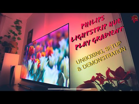 Philips Hue Play gradient Lightstrip | UNBOXING INSTALLATION ...