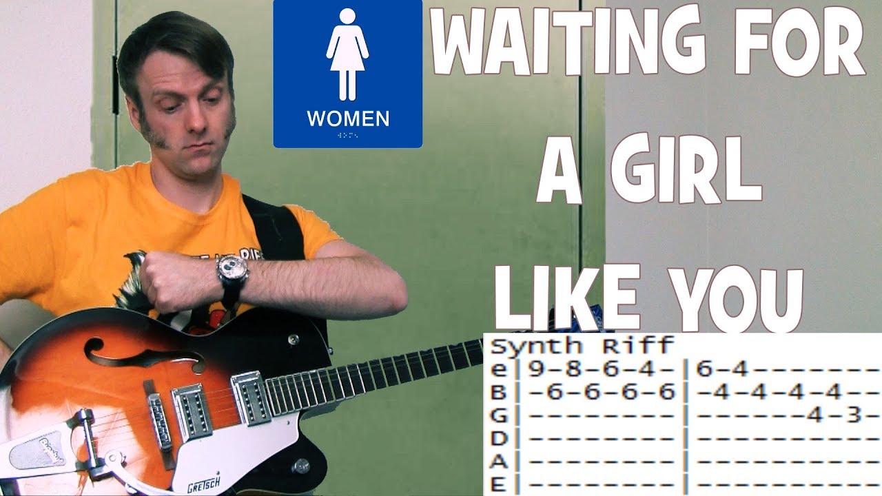 Foreigner Waiting For A Girl Like You Guitar Chords Lesson & Tab Tutorial YouTube